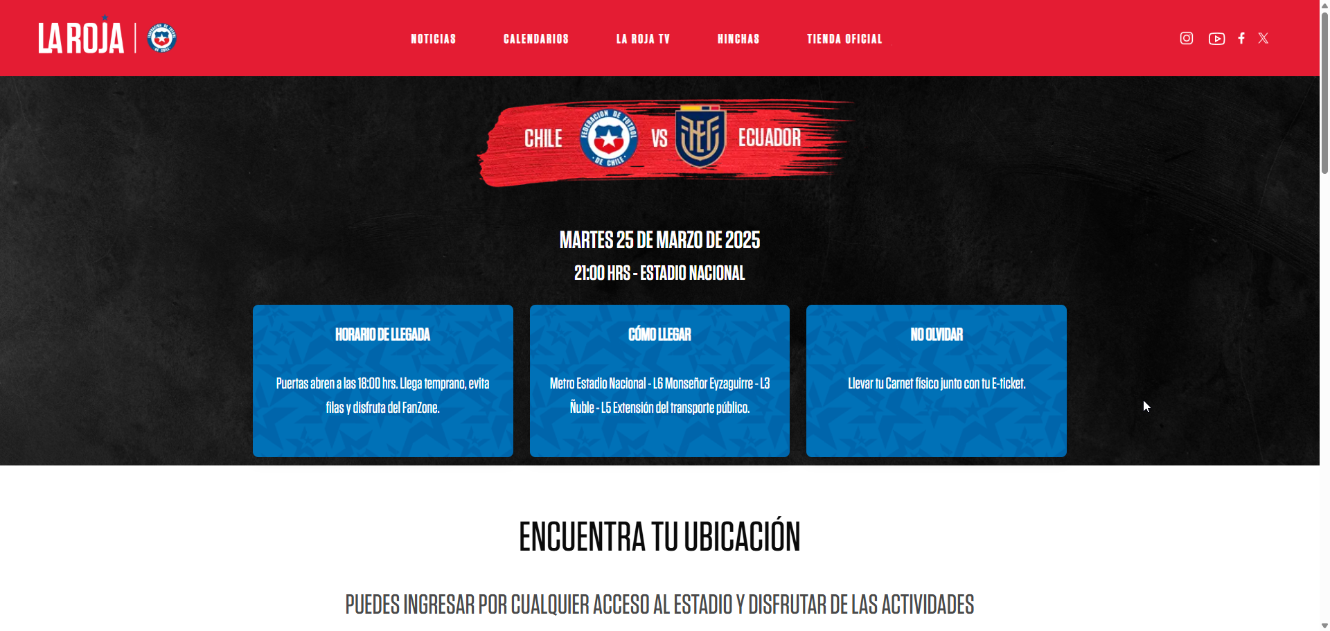 Plataforma digital de La Roja operada por 1190 Sports
